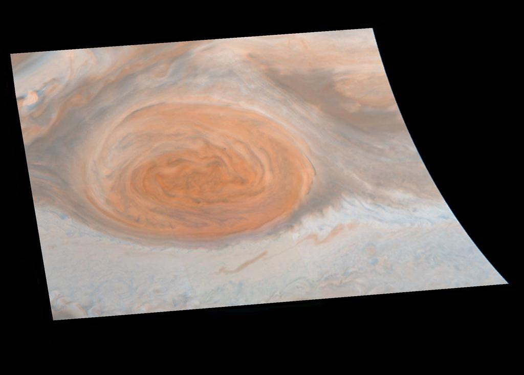 A true color mosaic of Jupiter s Great Red Spot from the Galileo