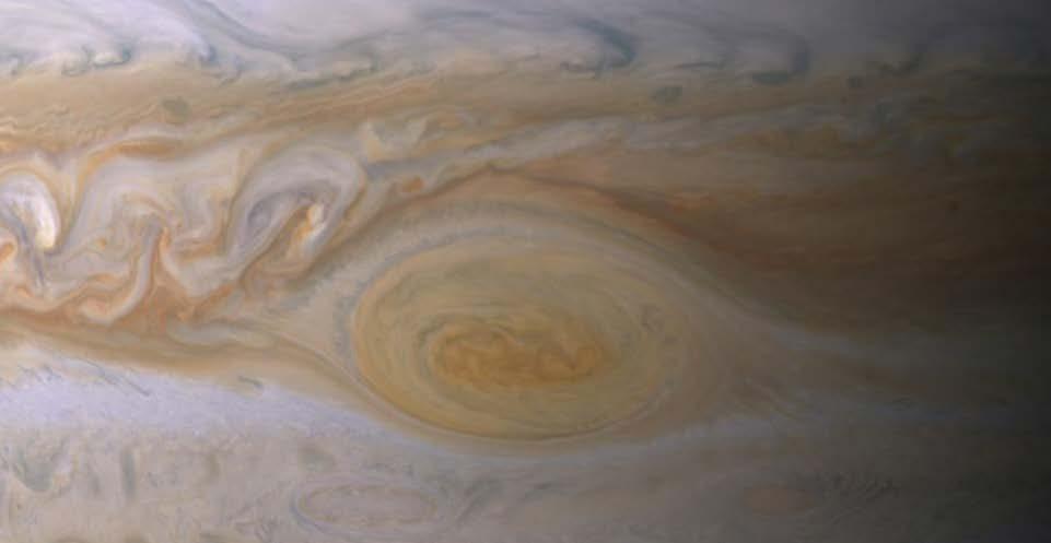 Nov 28, 2014: The ruddy color of Jupiter's Great Red Spot is likely a product of simple chemicals being broken apart by sunlight in the planet's upper atmosphere, according to a new analysis