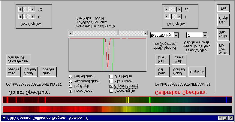 Acquisition and Analysis Software Included The spectrograph is provided with a special version of CCDOPS for data
