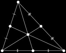 extensions of the other two. The centers of the in- and excircles form an orthocentric system.