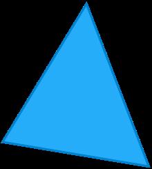 Chapter 1 Introduction to Triangle Triangle A triangle Edges and vertices 3 Schläfli symbol {3} (for equilateral) Area Internal angle (degrees) various methods; see below 60 (for equilateral) A