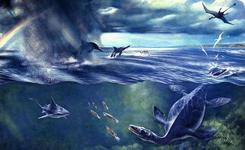 The Triassic-Jurassic However, non-dinosaur aquatic