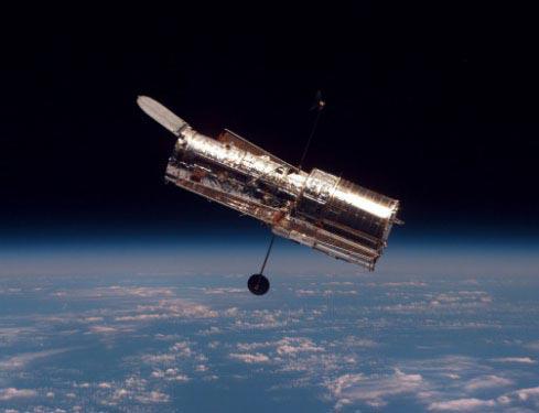 April 24, 1990 1st space telescope, Hubble Space Telescope is launched with space shuttle Discovery.
