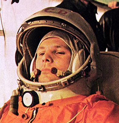 April 12, 1961 Soviet cosmonaut, Yuri Gagarin, became first