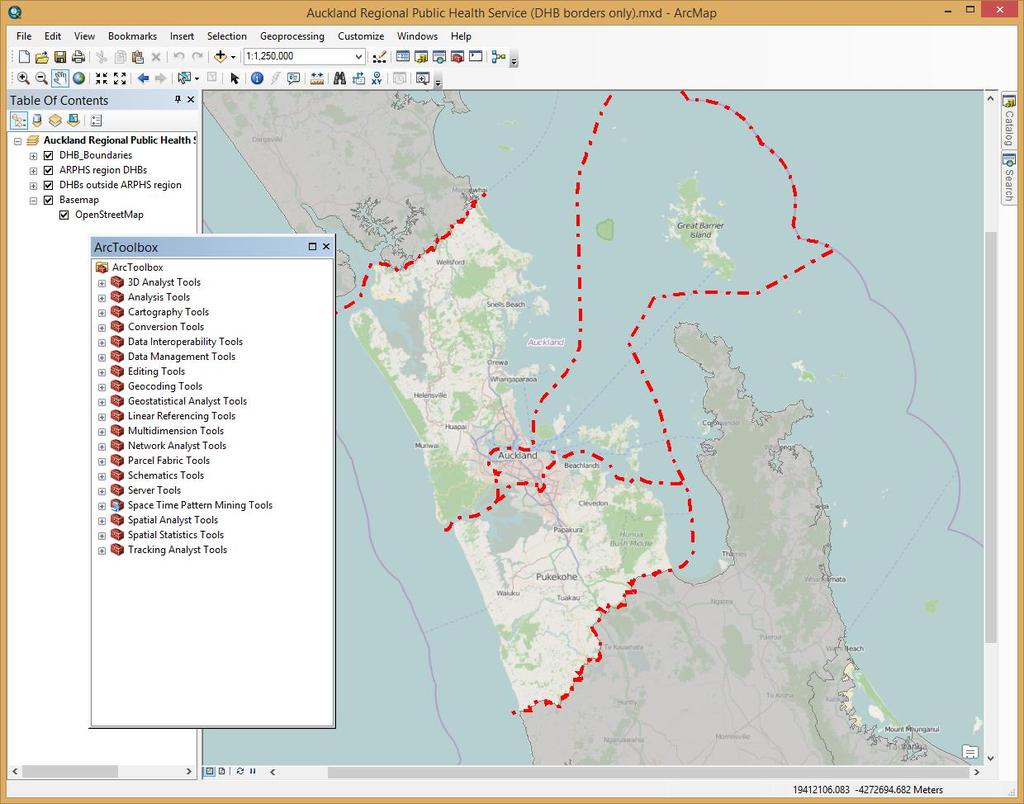 Features of ArcMap 10.