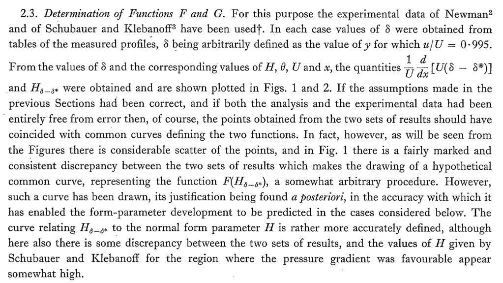 CHAPTER 8. VISCOUS FLOW ALONG A WALL 8-73 The following quote from Head s paper is interesting in the insight that it provides into his thinking about his own model.