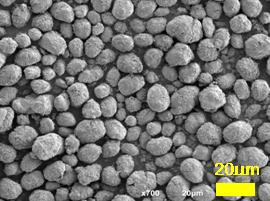The SEM image of Sample D shows a flake-like shape which indicates that in high speed grinding, the carbon might be chopped from the center of the particle during the grinding process.