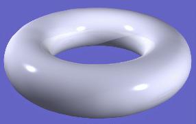 A torus is the surface swept by a circle of radius a originally in the yz-plane and centered on the y-axis at a distance b, b > a, from the origin, when the circle revolves about the z-axis.