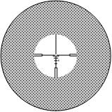 75 ). The field of view tunnel effect should be minimized when the eye relief is adjusted properly, producing a circular and sharp image (see Figure 2-2).