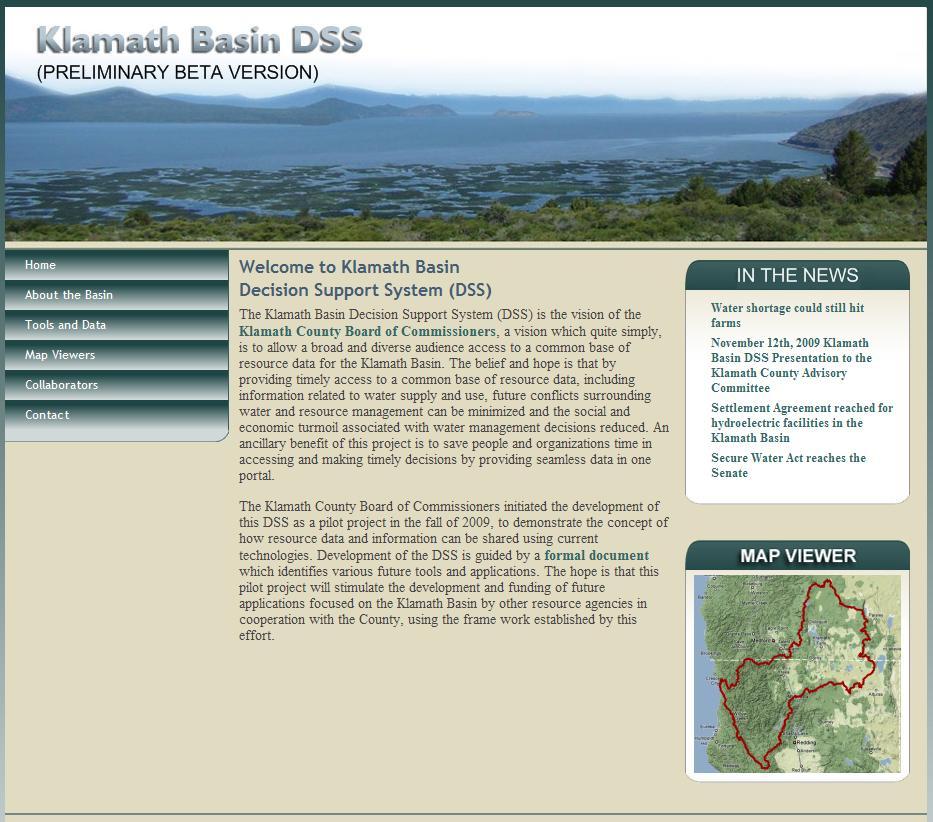 RDDSS Website Live within the Red River Basin Decision Information Network