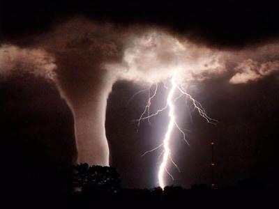 Tornadoes- is a rapidly whirling, funnel-shaped cloud that reaches from the cloud to the Earth s surface.