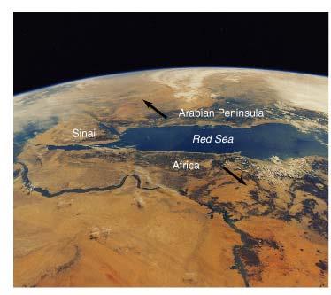 Surface Features Red Sea is