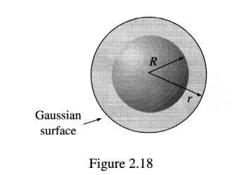 2.2.3 (2). Spherical symmetry. Make your Gaussian surface a concentric sphere (Fig 2.8) 2. Cylindrical symmetry.