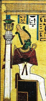 The Afterlife Osiris, god of of the underworld, waited to judge the souls of the dead. The god Anubis weighed each dead person s heart against the feather of truth.