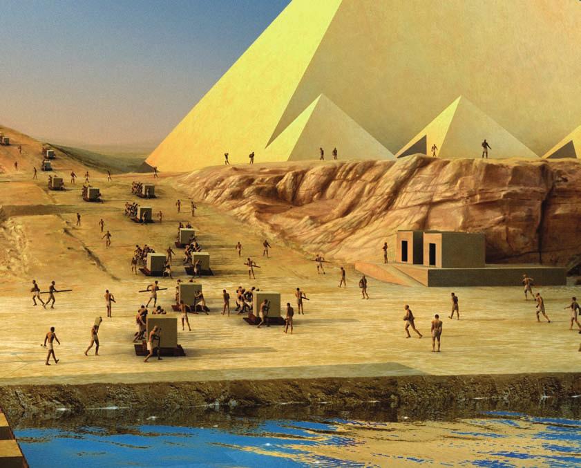 of the pharaoh s greatness. The pyramid s shape, pointing to the skies, symbolized the pharaoh s journey to the afterlife.