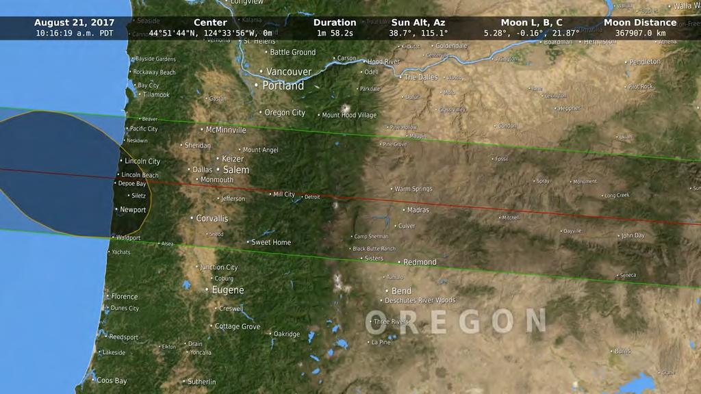 Total Eclipse Visualized by Ernie Wright