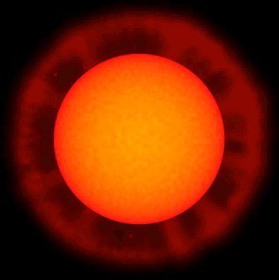 As the outer layers expand, the radius of the sun will increase and it will become a red giant.
