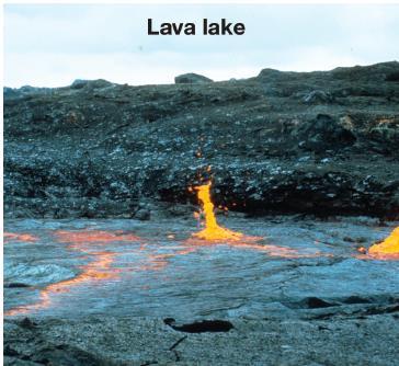 12.2 Volcano features after an eruption If water fills the