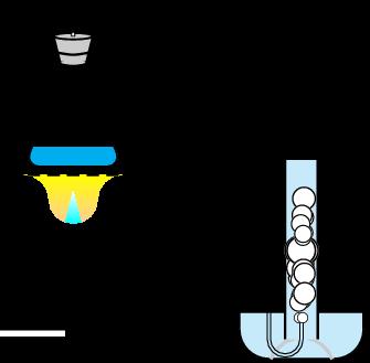 Materials Dilute hydrogen peroxide (about 3%); manganese dioxide; test tubes; a water bowl; stopper and delivery tube, Bunsen burner Warning: Figure 1 Hydrogen peroxide can cause chemical burns.
