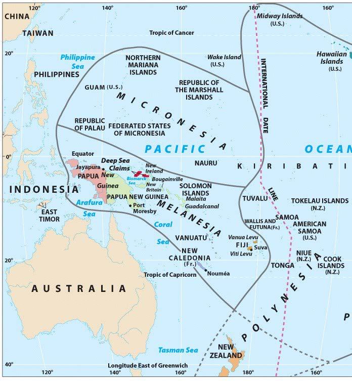 Politico-geographical fragmentation of Polynesian culture Tourism & development overtakes some islands like