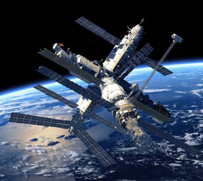 The International Space Station The Interna*onal Space Sta*on (ISS) travels