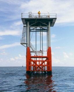 Figure 3. CSI 5 offshore platform south of Terrebonne Bay.