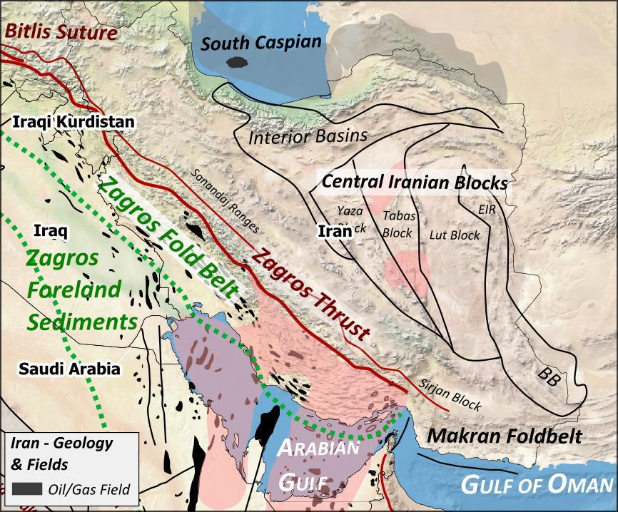 Iran Zagros Fold Belt Northwest: Lurestan Region Extension of Kurdistan plays Triassic & Jurassic reservoirs in