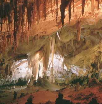 Caverns Rocks that are rich in the mineral calcite, such as limestone, are especially vulnerable to