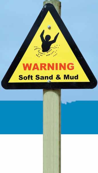 Quicksand is made of fine grains of sand and clay