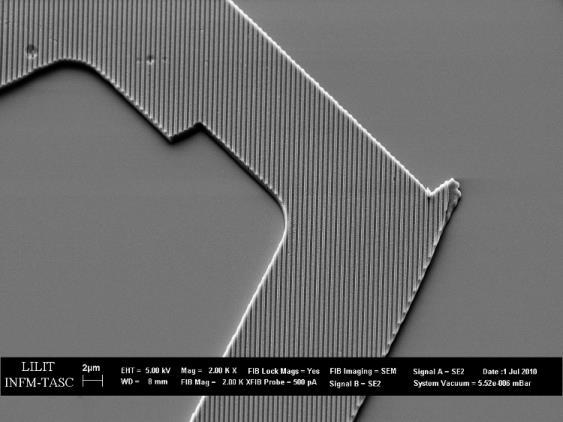 Nanopatterning the top of