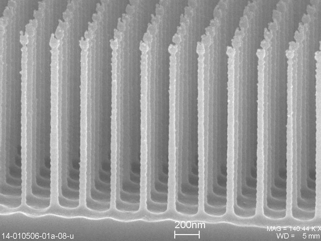 40 nm Pillar Array of