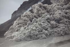 video - pyroclastic flow at Unzen Volcano,