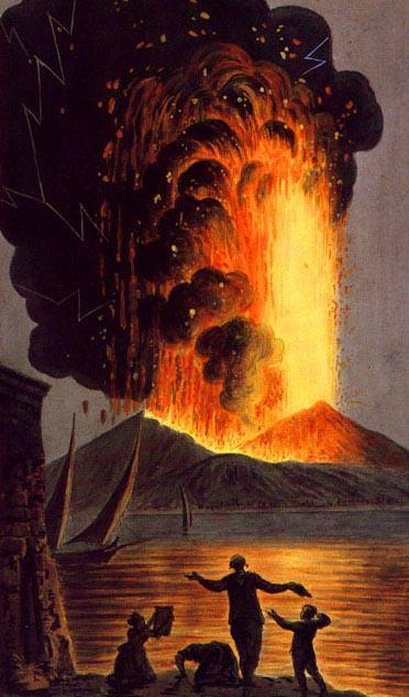 Pyroclastic Flow For example, eruption of Vesuvius in 79 AD destroyed the