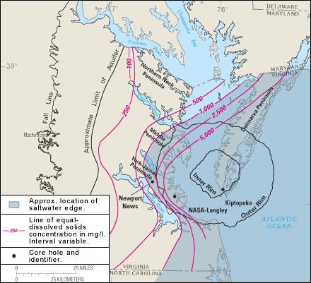 Chesapeake Bay Impact Crater Largest impact crater in the US!