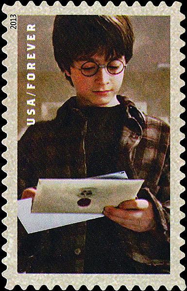 In 2013, the United States Postal Service issued a set of Harry Potter stamps. Hidden on seven of the stamps are tiny words called micro printing. These can be seen using a magnifying glass.