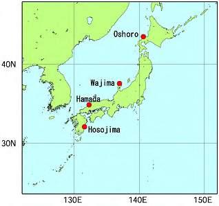 For the period since 1960, cluster analysis was first applied to sea level observation data for the selected stations along the Japanese coast.