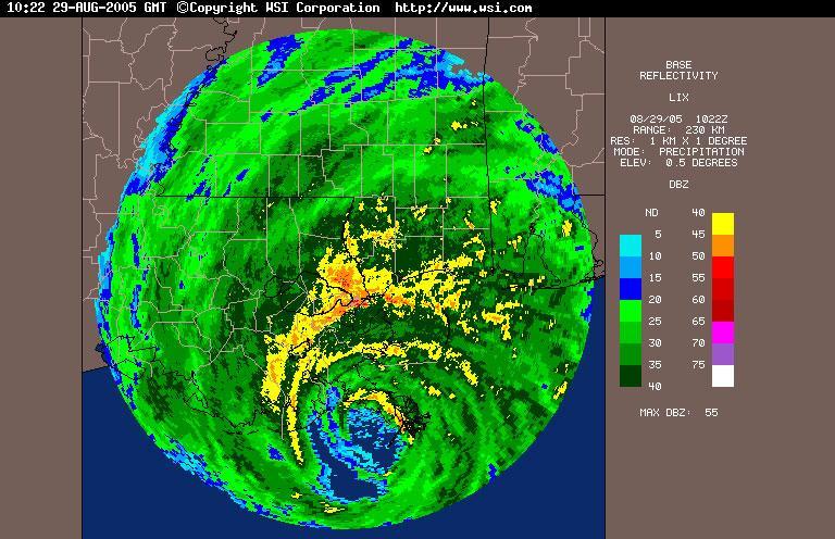 Radar Image of Hurricane