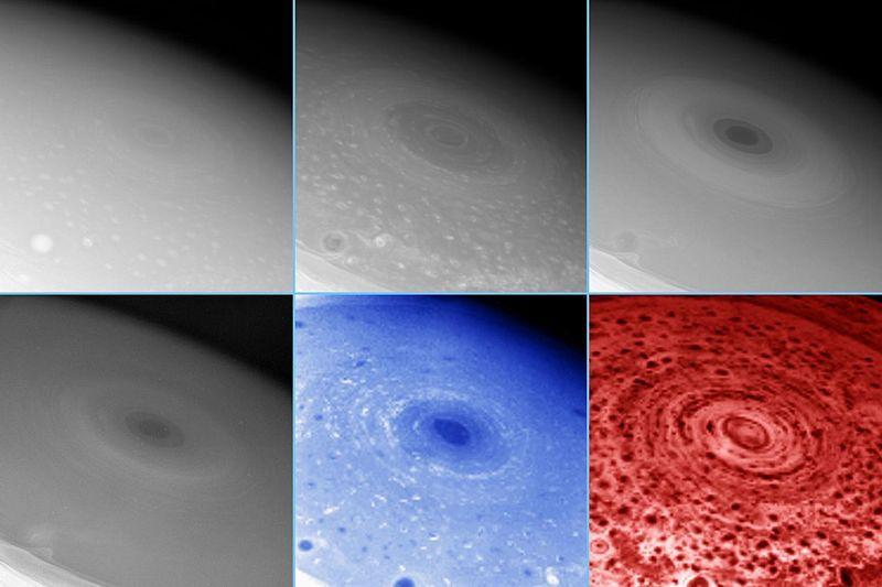 Extraterrestrial storms A hurricane-like storm on the south