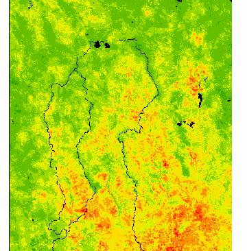 Regional-Scale Dynamics Seasonal Changes in NDVI during NAMS over Region Summer 2004