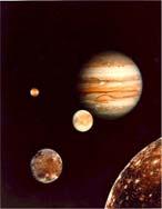 Moons of Saturn and Jupiter Jupiter: 63 moons Diameter of Ganymede = 0.