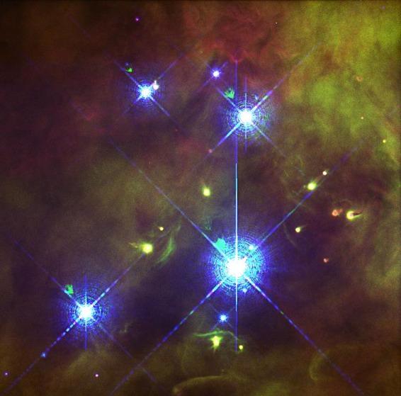 Trapezium cluster: < 10 5 yr old (largest star ~30