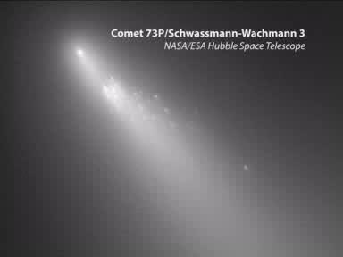 After many orbits, a comet can break