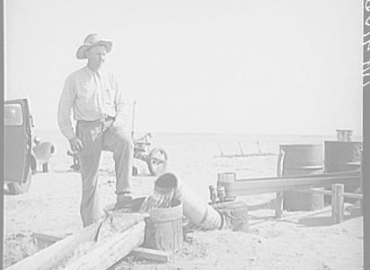 Dust Bowl Drought,, Cimarron County, Oklahoma. (Arthur Rothstein, Farm Security Admin., April 1936.