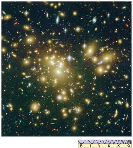 24.2 The Distribution of Galaxies in Space This image shows the Abell