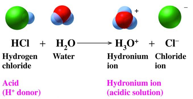 Instead, they combine with water molecules forming the hydronium