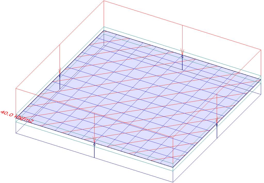 FEM-Design 6.0.3 A simply supported square plate with uniform load In this example a simply supported concrete square plate will be analyzed. The external load is a uniform distributed load see Fig..3.. We compare the maximum displacements and maximum bending moments of the analytical solution of Kirchhoff's plate theory and finite element results.