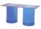 x 42 H (cylinder) 30 Round (top) Cylinder Dining Table 21 D x 30 H (cylinders) 72 L x