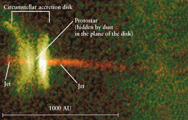 Molecular cloud Barnard 68, 500 light years away, 1/2 light year across.