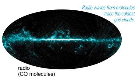Radio (CO) Visible Radio waves from carbon