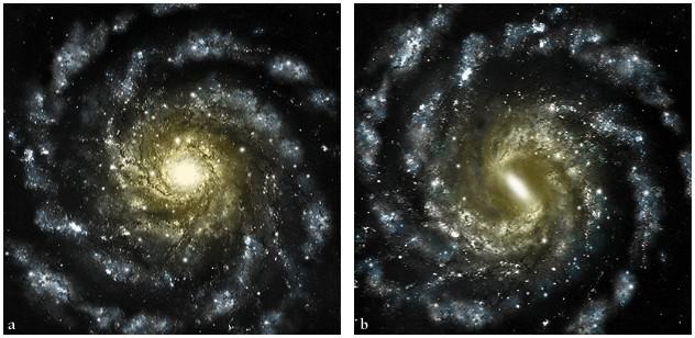 ! Dim, diffuse, interstellar nebulae with spiral structure were seen in the 17 th century.